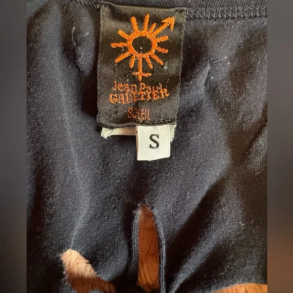 Jean Paul Gaultier Navy Backless Dress with Floral Nautical Cutout - Picture 7 of 7